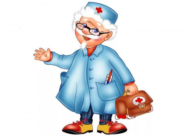 Доктор Айболит на белом фоне