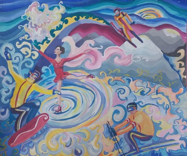 Талисманы зимних игр дети Азии