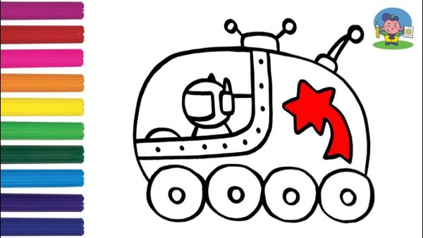 Луноход рисунок для детей