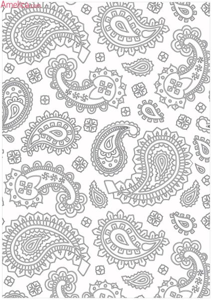 Турецкие огурцы орнамент