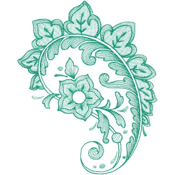 Индийский огурец орнамент