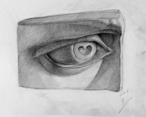 Глаз Давида Академический рисунок гипс