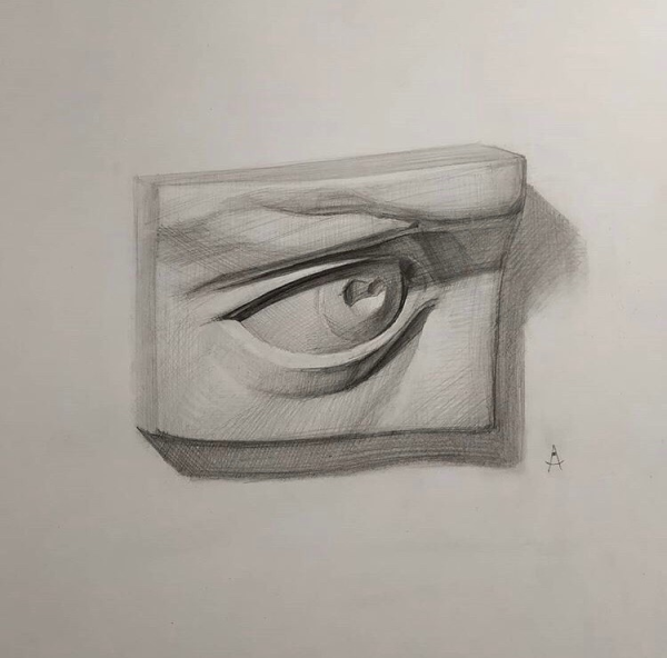 Глаз Давида гипс рисунок