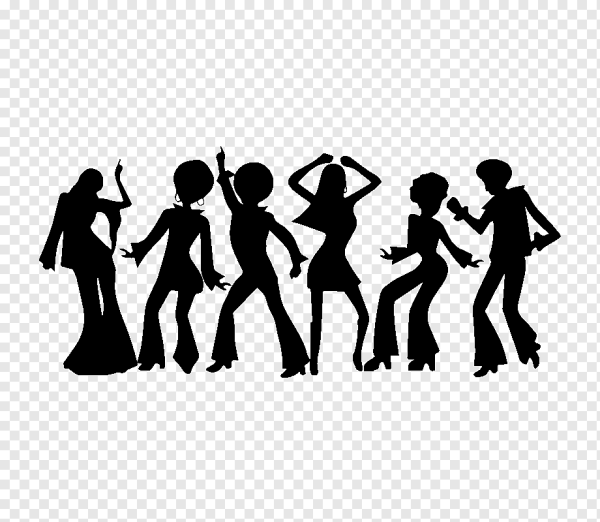 Танцующие люди силуэты