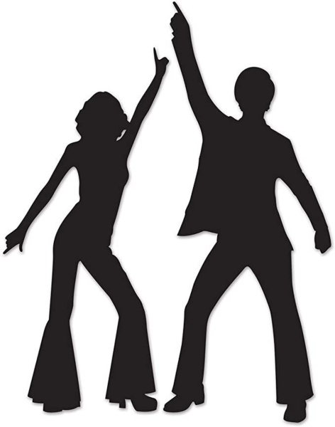 Силуэты танцующих людей