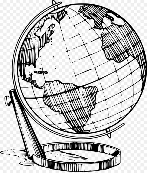 Земной шар контур