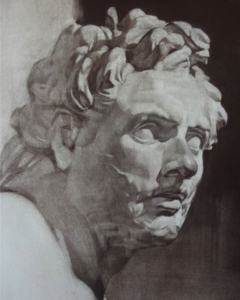 Гипсовая голова Давида Микеланджело