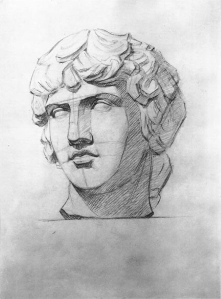 Гипсовая голова Гаттамелата Академический