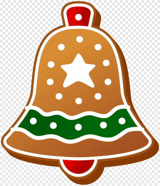 Новогодние пряники на прозрачном фоне