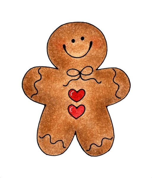 Пряничный человечек из картона