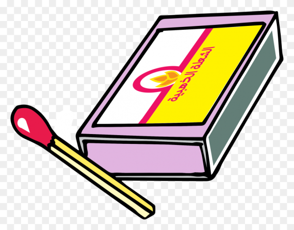 Спички на белом фоне