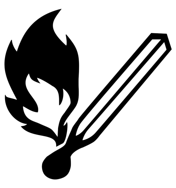 Коробок спичек на прозрачном фоне