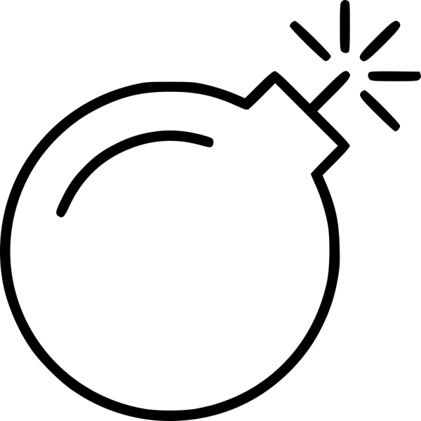 Бомба трафарет