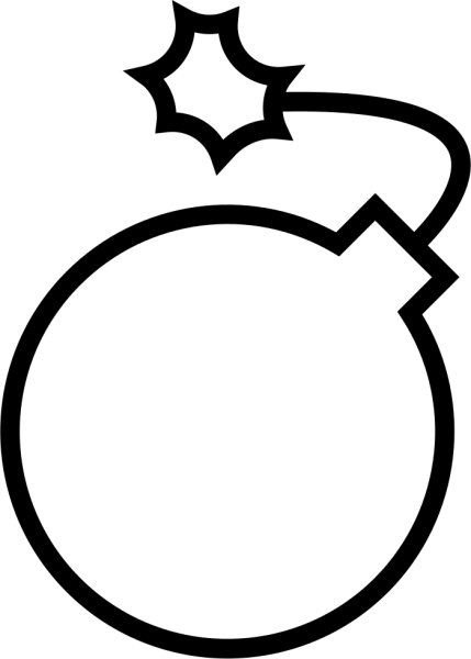 Раскраска бомба