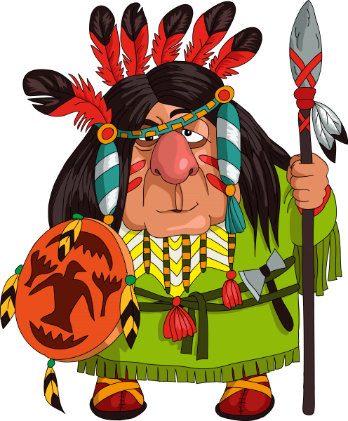 Индеец в профиль