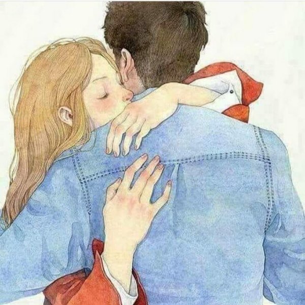 Обнимаю рисунок