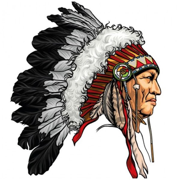 Тату вождь индейцев эскиз