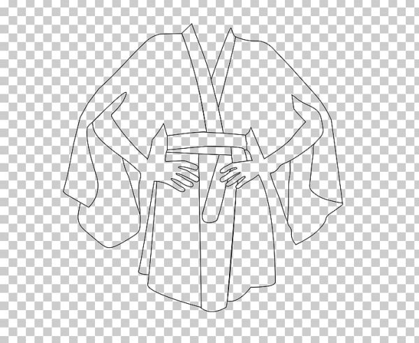 Как рисовать кимоно
