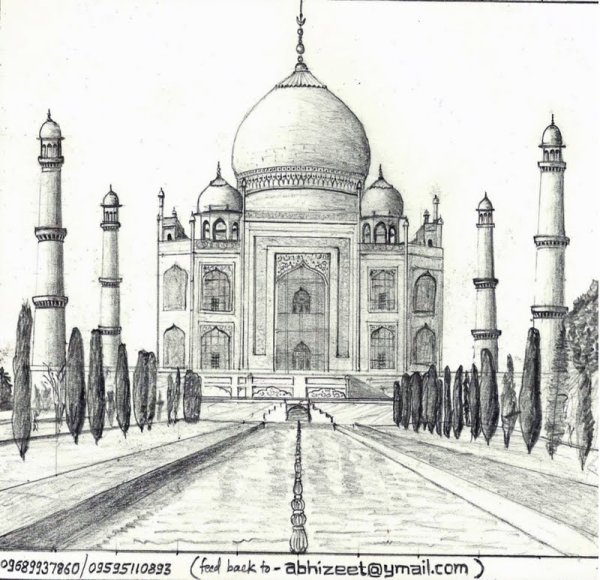 Тадж Махал скетч