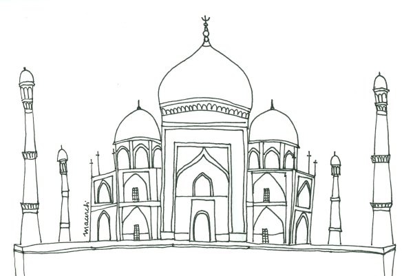 Мечеть карандашом
