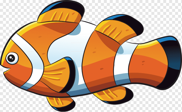Рыбка клоун мультяшная