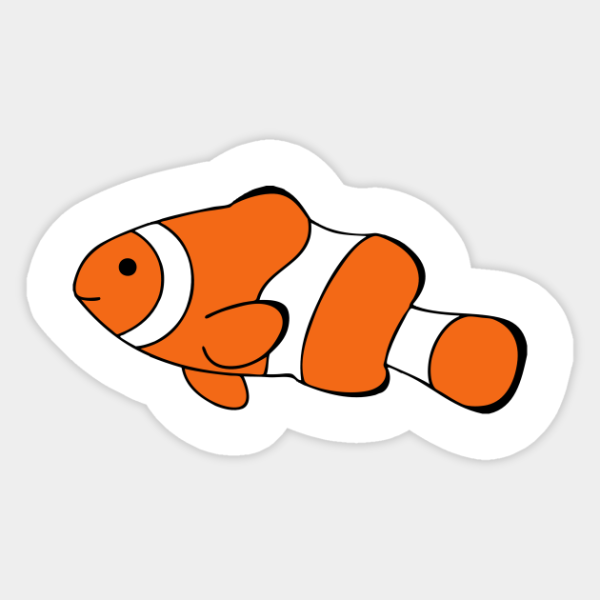 Рыба клоун рисовать