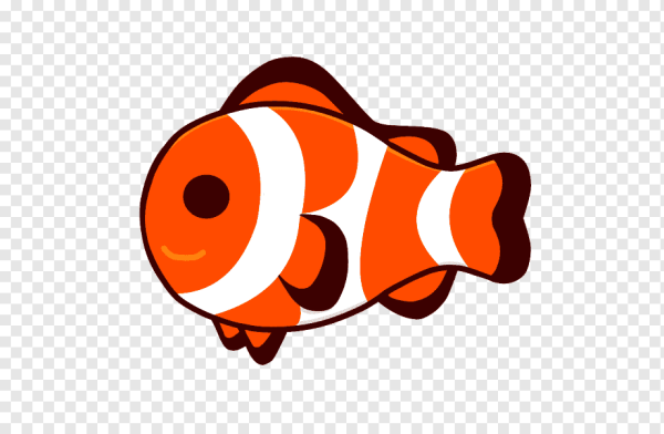 Рыба клоун для детей вектор