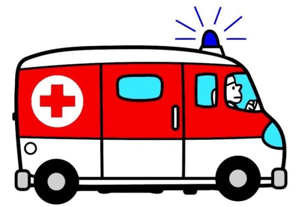 Машина скорой помощи мультяшная