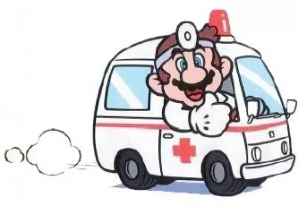 Машина скорой помощи мультяшная