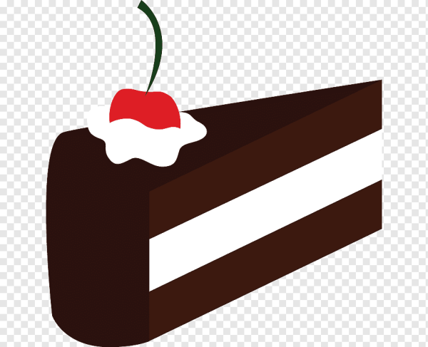 Нарисованный кусок торта