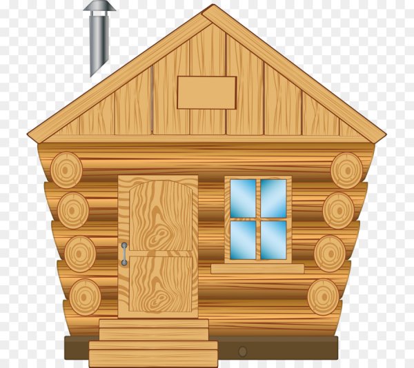 Деревянный домик без фона