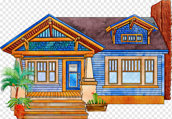 Деревянный дом иллюстрация