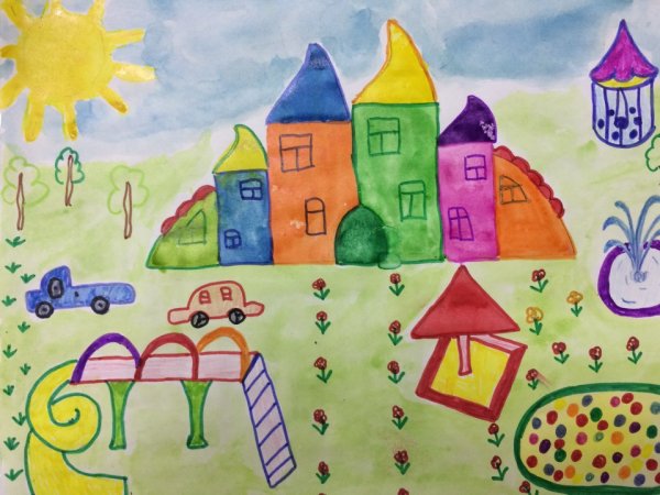 Рисование мой город