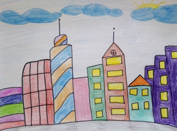 Город рисунок