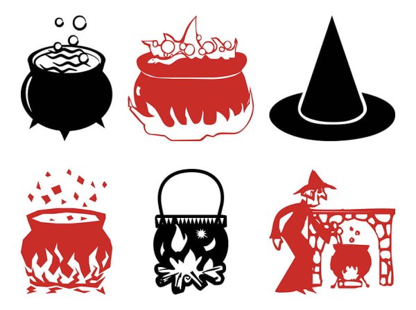 Котел ведьмы вектор