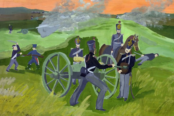 Иллюстрация к произведению Лермонтова Бородино