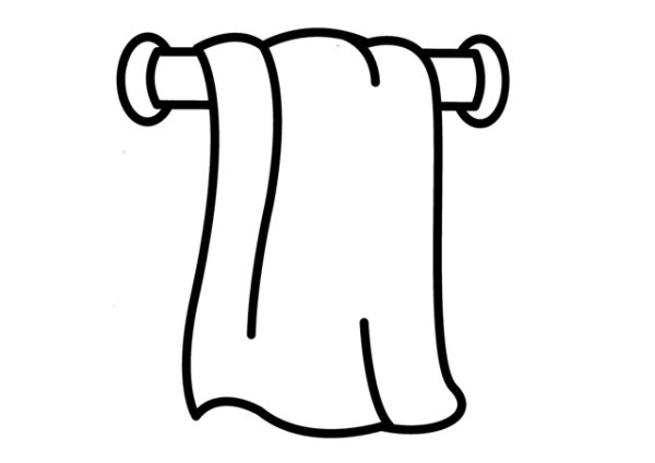 Раскраска полотенце