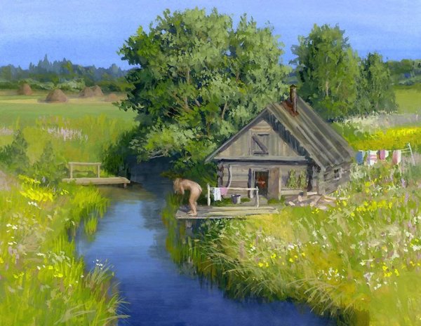 Владимир Юрьевич Жданов (деревня у реки)