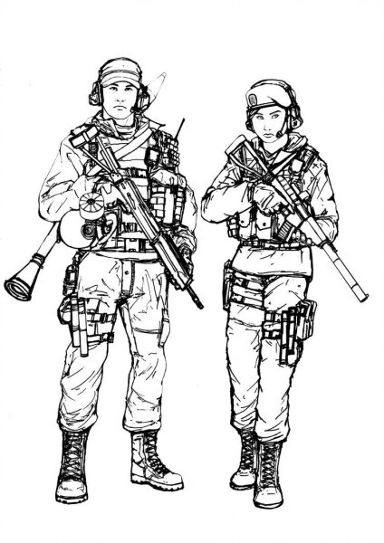 Русский солдат арт