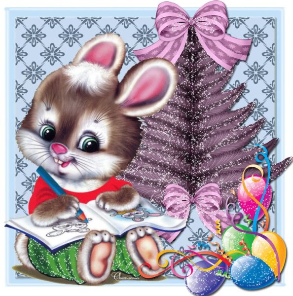 Рождественский венок рисунок