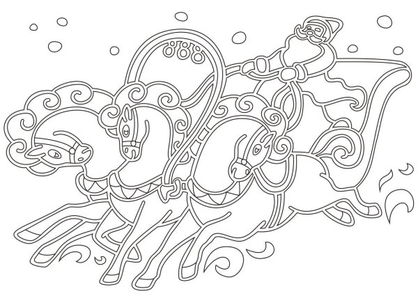 Часы-раскраска. Новогодние