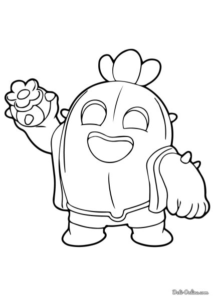 Раскраска Браво старс Спайк