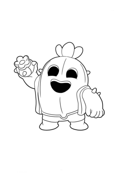 Раскраска Браво старс Спайк