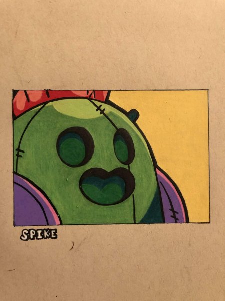 Спайк из Браво старс нарисовать