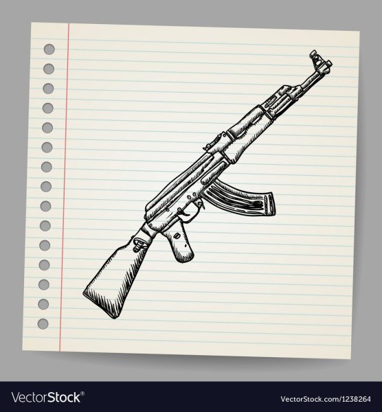 Автомат ak74 vector