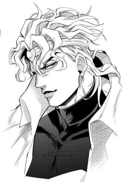 Джоджо арт карандашом Джорно