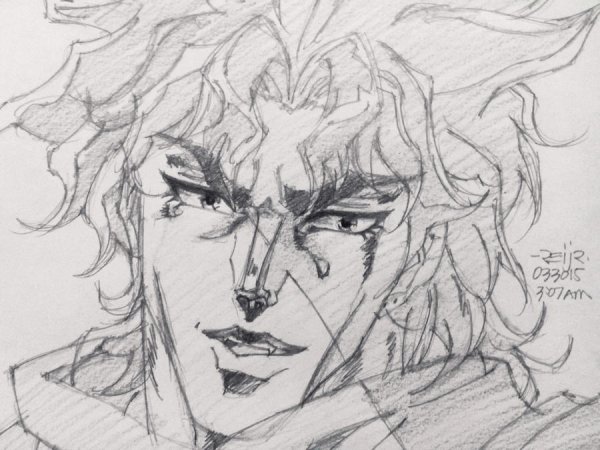 Джоджо карандашом дио