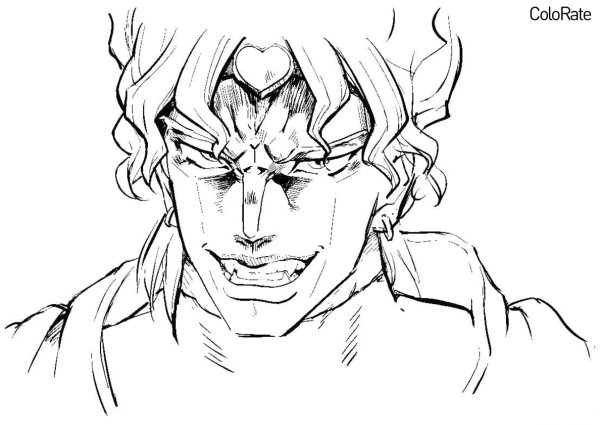 Дио Брандо карандашом