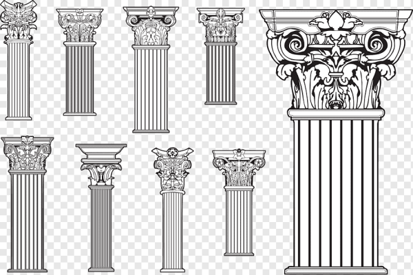 Дорический ордер вектор