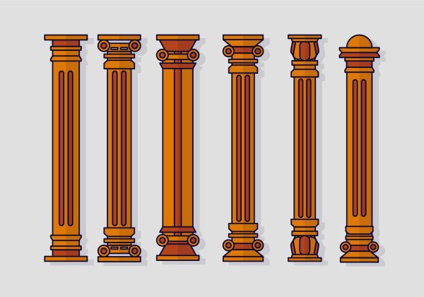 Колоннада вектор